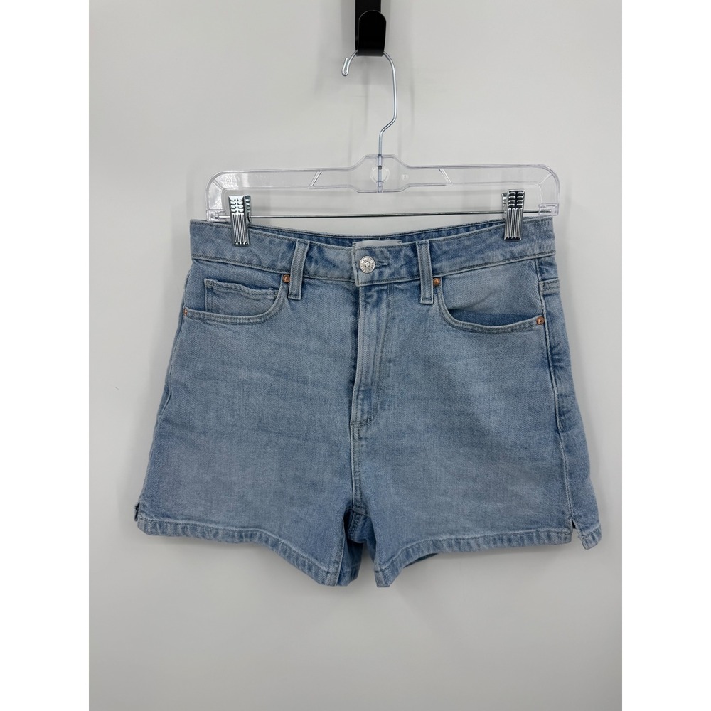 PAIGE Dani Short Denim Shorts Womens 28 Blue High Rise Light Wash Stretch